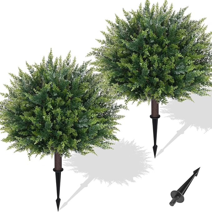 Artificial Plants Outdoor, Fake Bushes, Waterproof, Easy Installation, Ground by Waipfaru