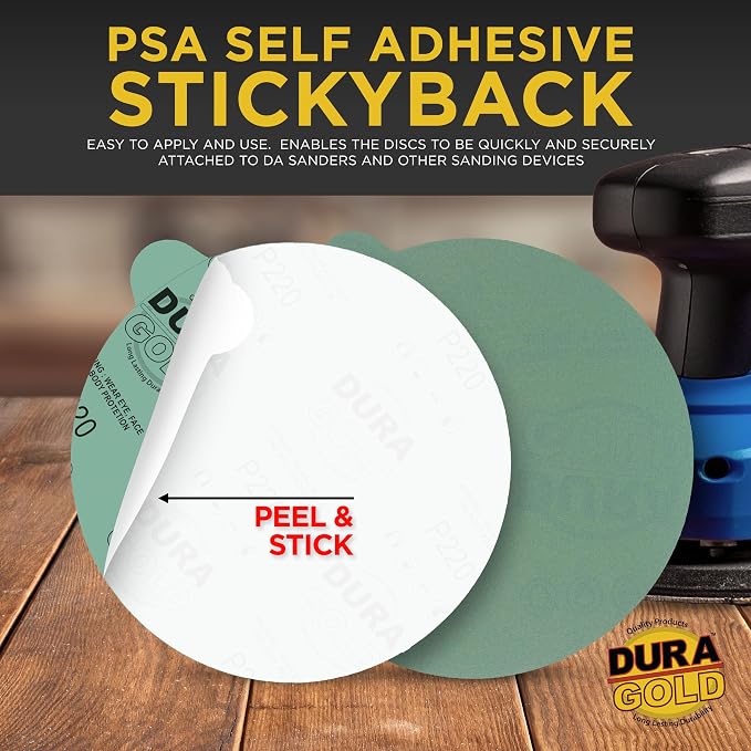 Dura-Gold Premium 6" Green Film PSA Sanding Discs - Image 3