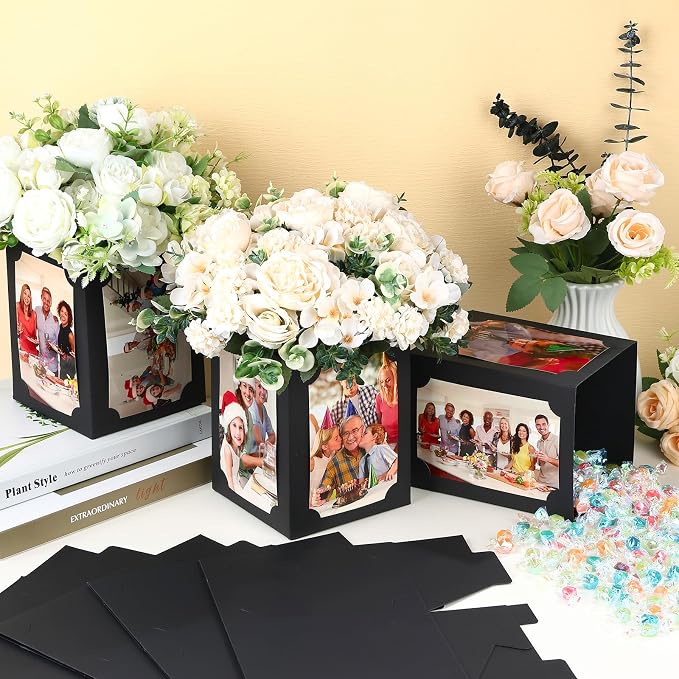 12 Pcs Picture Centerpieces for Table, Photo Display Frame, Foldable Cardstock - Image 4