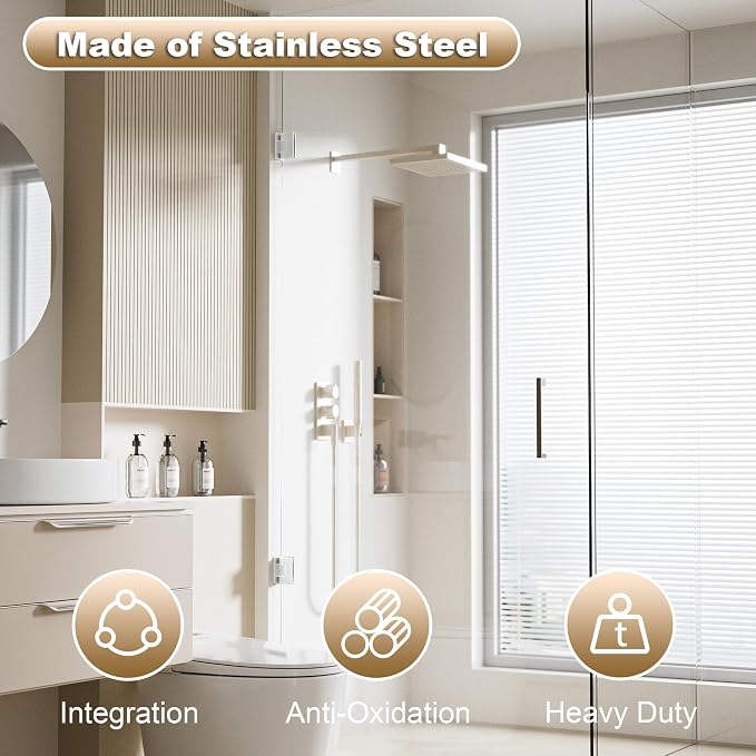 Alise Glass Shower Door Hinge, 90° Hinge - Image 5