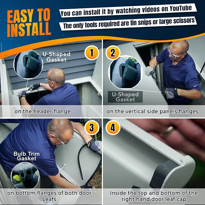 for Bilco Basement Door Weatherstrip Kit Fit - Image 5