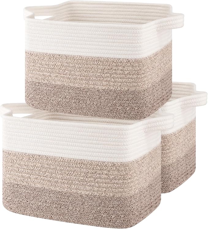 OIASKET Storage Basket for Organizing, Woven Baskets for Storage, Rectangle by OIASKET