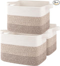 OIASKET Storage Baskets for Organizing, Woven Baskets for Shelves, Rectangle by OIASKET