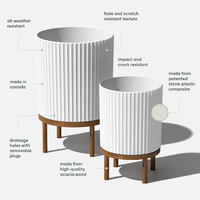 Veradek Demi Series Raised Duo Planters - Image 2