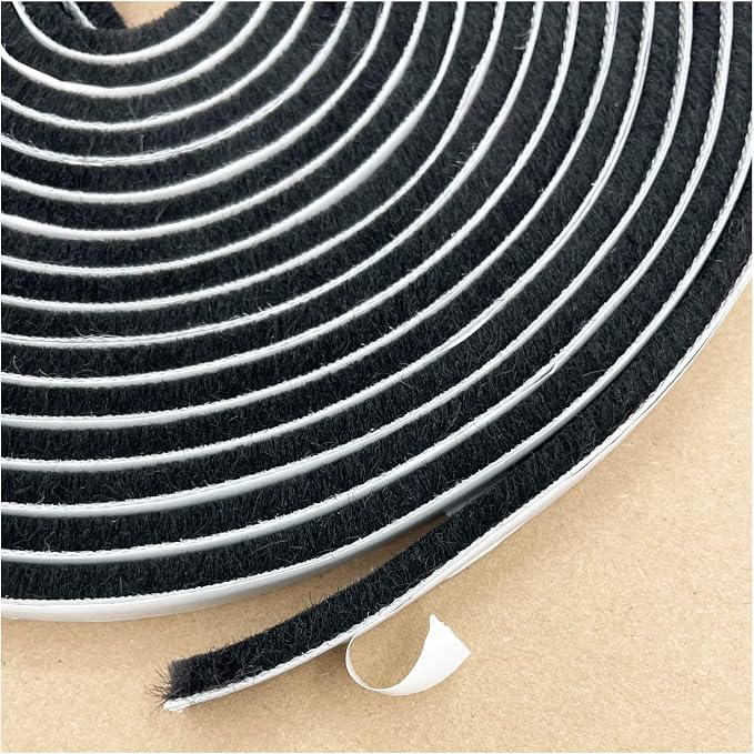 Weather Stripping Brush for Sliding Windows/Doors Frame Side, Pile Self by Zhilokdor