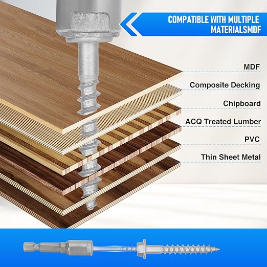 Mech.Galv.#10 x 1-1/2" Joist Hanger Screws-500 Qty, Joist Connector Screws | - Image 5