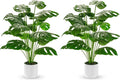 Der Rose 28" Fake Plants Large Artificial Monstera Faux Potted Plants Indoor by DerRose