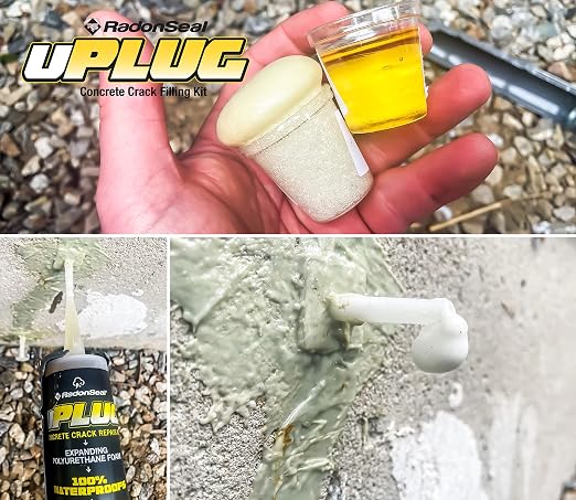 uPlug Concrete Foundation Crack Repair Kit – Polyurethane Crack Injection Foam - Image 6