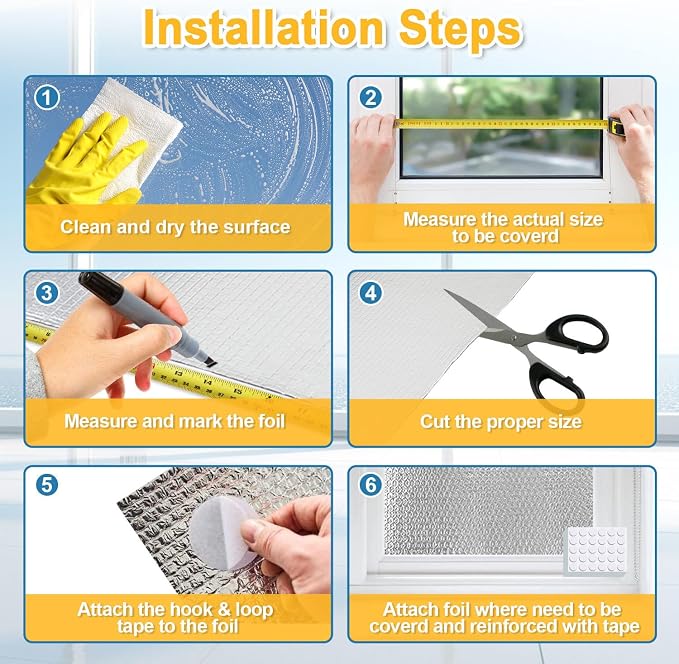 24" x 20 Ft Window Insulation Kit, 3mm Bubble Aluminum Foil | Reflective Roll - Image 7