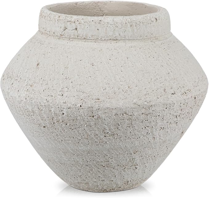 Briful Rustic Ceramic Vase Large Decorative Vase, Table Centerpiece, Living Room by Briful