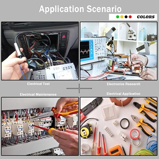 Banana Plug to Crocodile Clip Test Leads Wire 4mm Banana Plug Test Leads | - Image 7