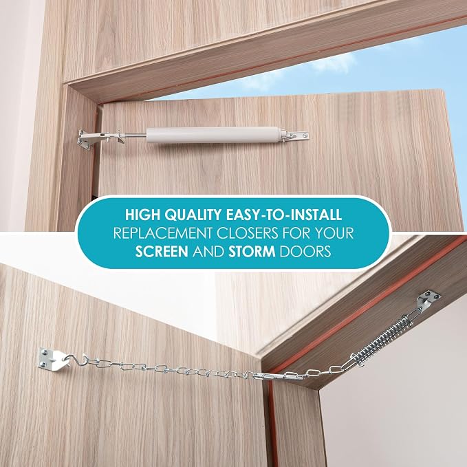 Screen and Storm Door Closer Kit, All in ONE, Closer - Image 6