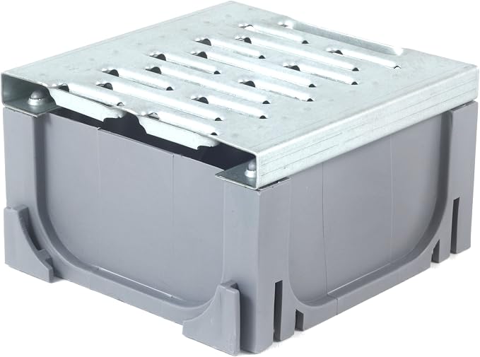 URA WATER - Four-Way Connector for Gray Plastic Drain by URAWATER