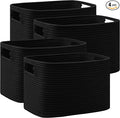 4 Pack Storage Baskets for Organizing, Shelf Baskets by UBBCARE