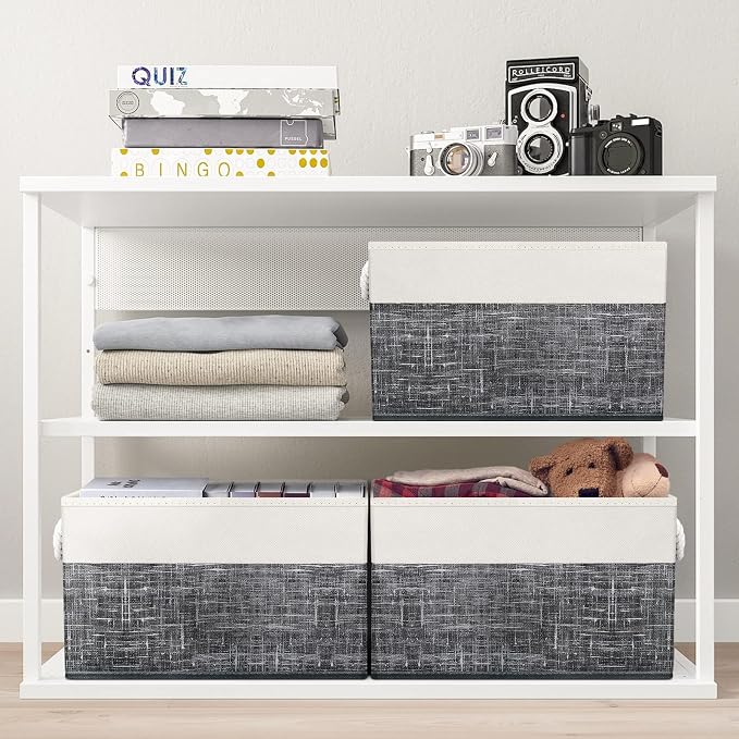 Storage Bins 3-Pack, Foldable Storage Baskets - Image 6