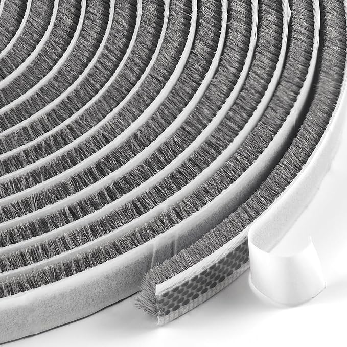 Topivers Weather Stripping Door Seal, 0.35 in x 0.20 in x 33 Ft | Strong by Topiverse