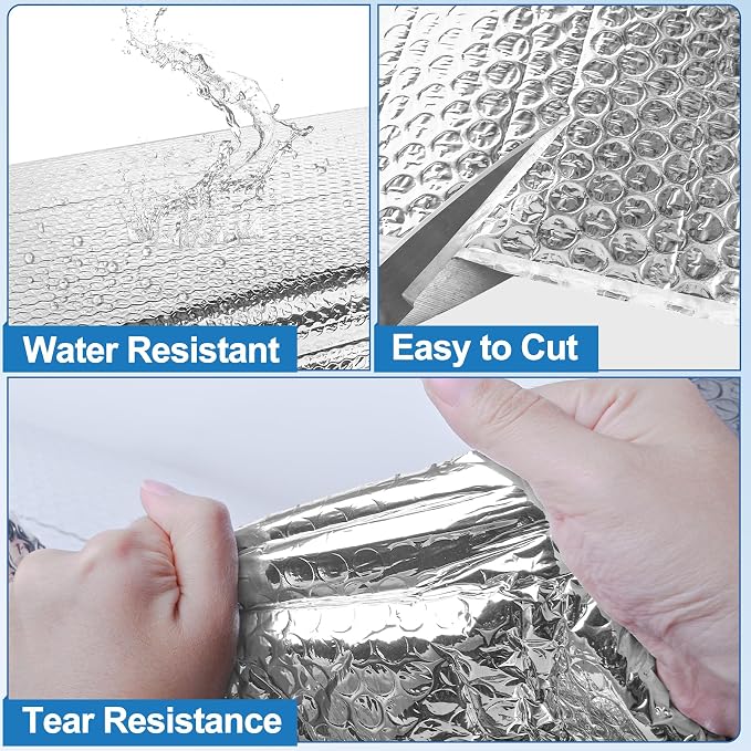 Garage Door Insulation Kit 24P Double Bubble Window Heat Insulation Panels - Image 5
