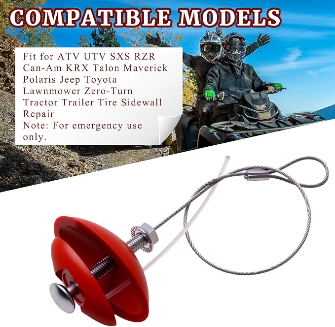Sidewall Tire Repair Kit Portable Side Wall Slug Emergency Repair Tool - Image 5