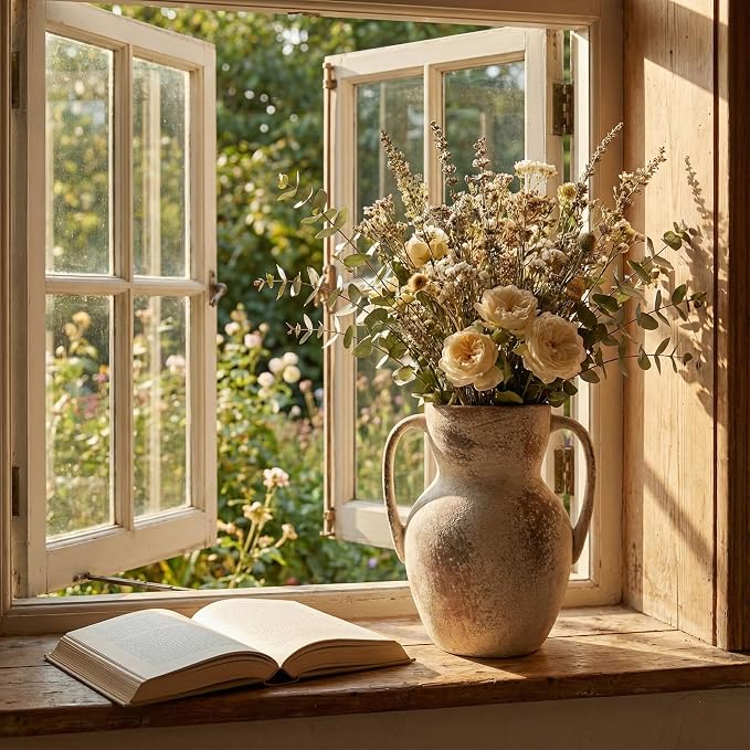 Emotionally Grounded Vase, Vaseking Large Ceramic Rustic Vase - Image 6
