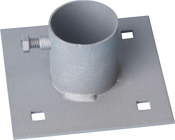 Dock Edge Stationary Dock Base Plate Hardware, Galvanized by Dock+Edge
