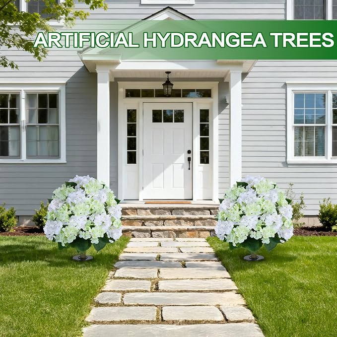 Set of 2 Artificial Hydrangea Tree - Image 6
