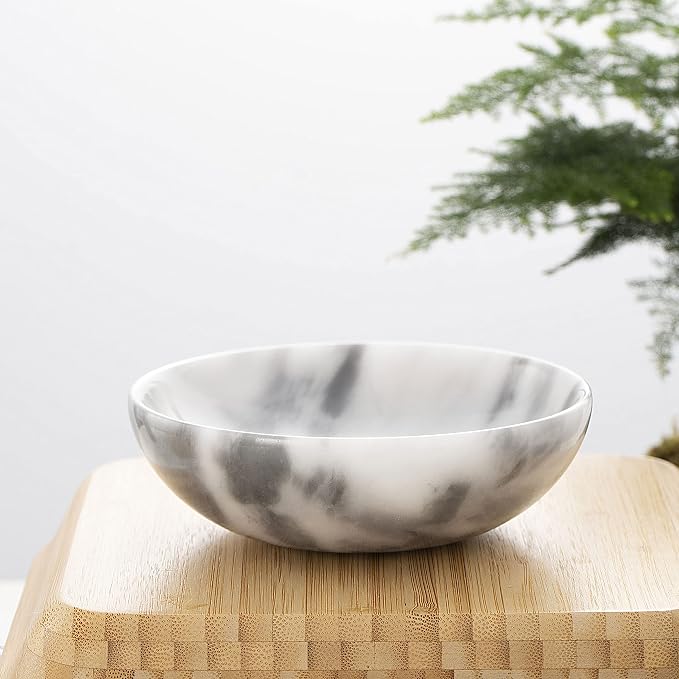 4.72 Inch Mini Decorative Bowls, Natural Small Marble Decorative Bowls - Image 3