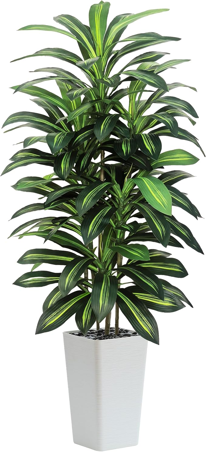 Artificial Dracaena Tree Indoor, 5FT Tall Fake Floor Plants by TXABL