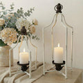 12.5" & 16.5" Timeless Cozy Decorative Lanterns Set of 2, Handcrafted Metal by FenisamDecorYourChoice