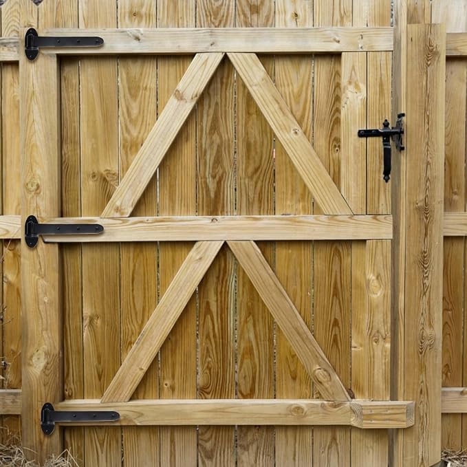 12 inches Strap Gate Hinges, T Shaped Lift Off Hinge | - Image 2