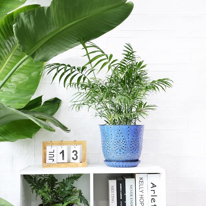 Gepege 8 Inch Ceramic Plant Pot - Image 4