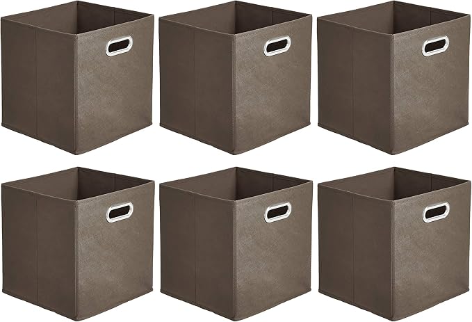 Amazon Basics Collapsible Fabric Storage Bins by AmazonBasics