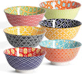 Metahom Ceramic Cereal Bowls Set of 6, Colorful Soup Bowls 23 Oz | Kitchen Bowl by Metahom
