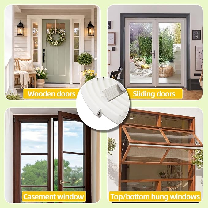19.7ft V-Shape Foam Weather Stripping Door Frame Seal Strip, Soundproofing - Image 7