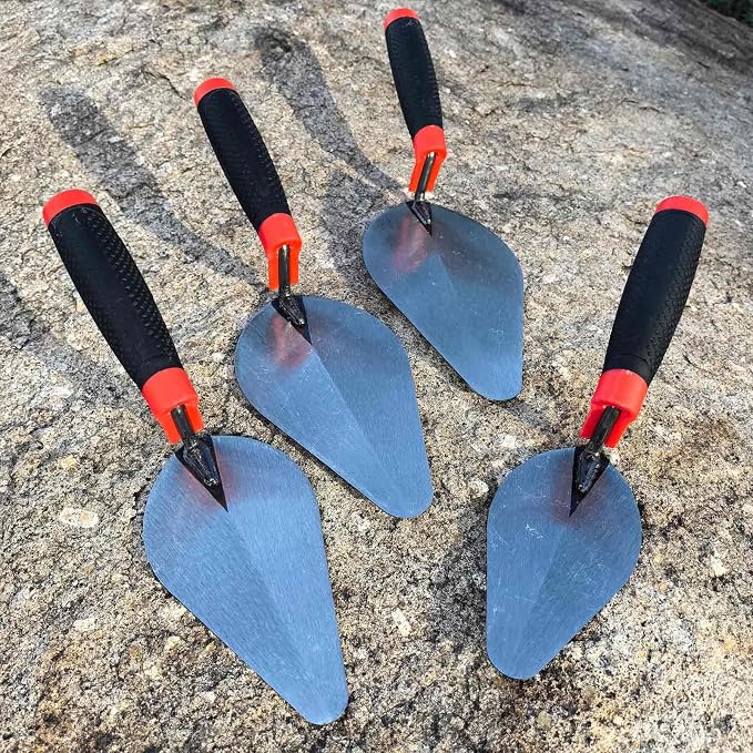 4 Pcs Ellipse Pointing Trowel Set, 6/7/8/9" Carbon Steel - Image 4