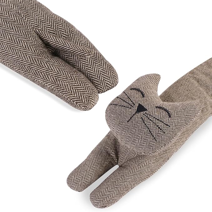 Cat Fabric Under Door Draft Stopper, 3LB Heavy Duty Decorative Soundproof Door - Image 5