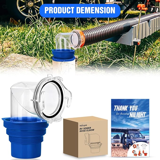 Nilight 90 Degree RV Sewer Hose Fittings - Image 7