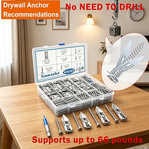 410PCS Self Drilling Drywall Anchors - Image 5