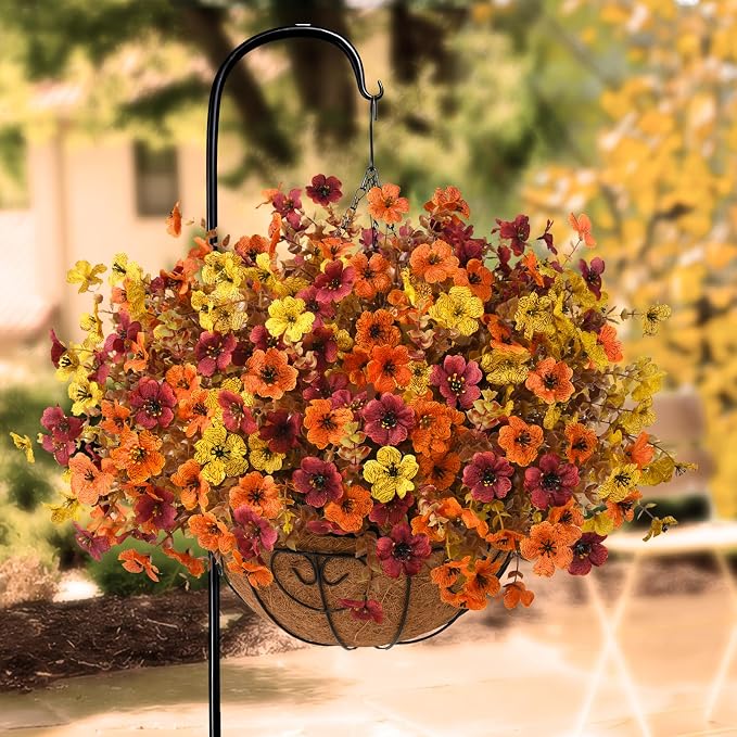INQCMY Artificial Fake Fall Plants Flowers - Image 4