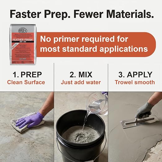 Ardex Feather Finish Quick-Setting Cement-Based Underlayment 10 lb Gray | - Image 6