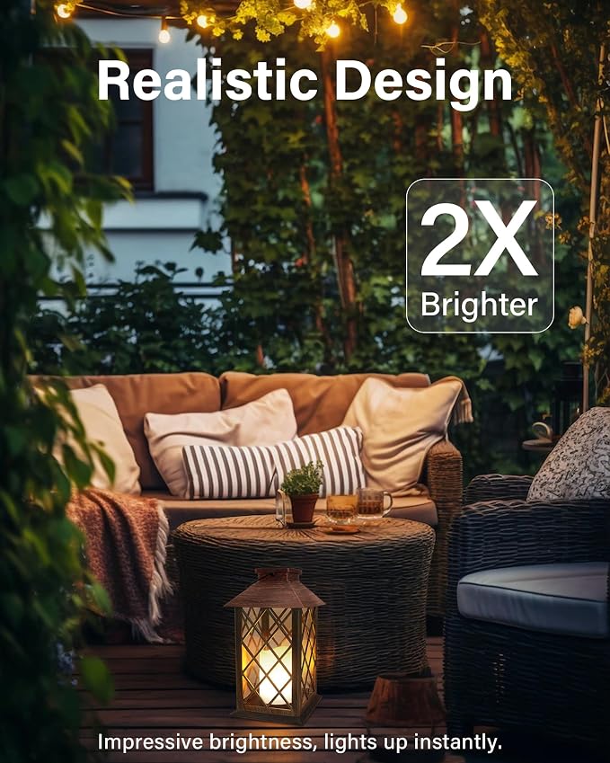 SHYMERY Solar Lanterns, Hanging Outdoor Lantern - Image 6