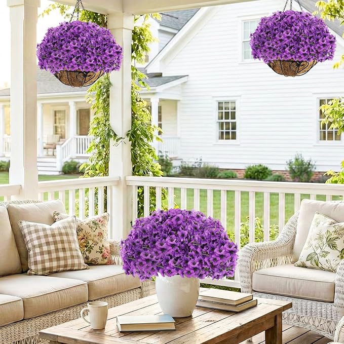 22 Bundles Artificial Flowers Outdoor, Faux Flowers UV Resistant - Image 6