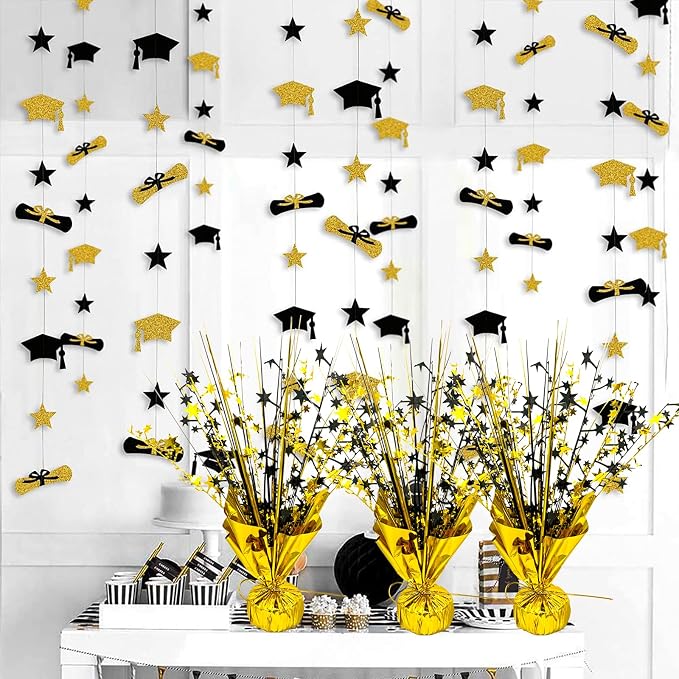 FUBININA Birthday Table Centerpiece Party Decoration Foil Spray Centerpiece | 6 - Image 5