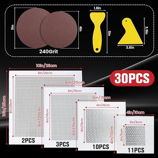 Drywall Repair Kit 30 Pack, 2/4/6/8 inch Drywall Repairs Patch, Dry Wall Patch - Image 2