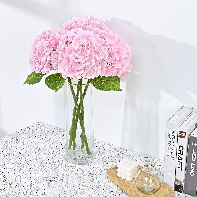 21" Real Touch Hydrangea Artificial Flowers - Image 4