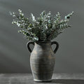 Vaseking Ceramic Rustic Vase, 9.8 inch Farmhouse Vases Home Decor, Bronze | by Vaseking