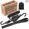 Kayak Straps Tie Downs 8 Pack Set, Adjustable Ratchet Tie Down Straps | Roof by STAYGROW