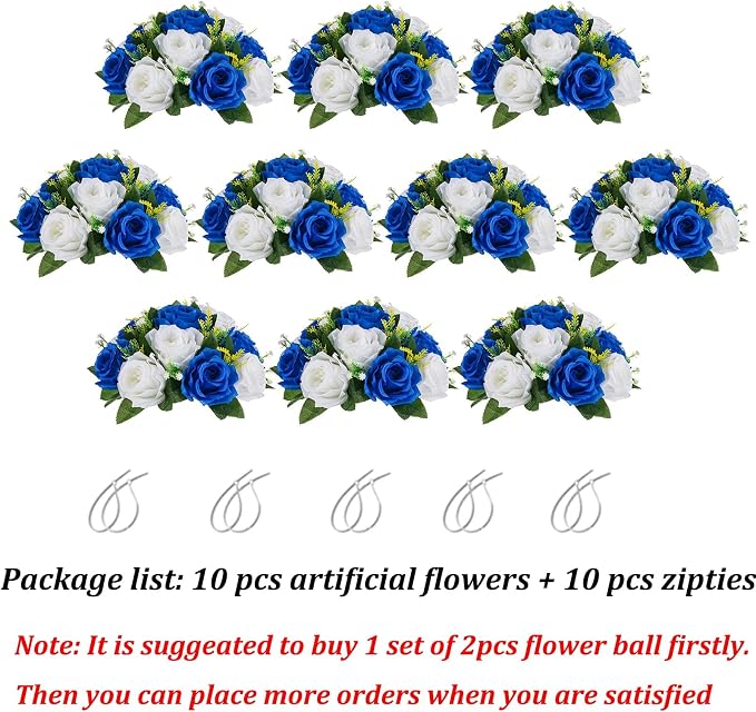 BLOSMON Flower Balls Wedding Rose Centerpieces - Image 6