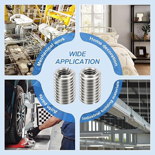 6Pcs Thread Adapter Sleeve Reducing Nut, M12 M to M10 F, 20mm Length | M12 x - Image 5