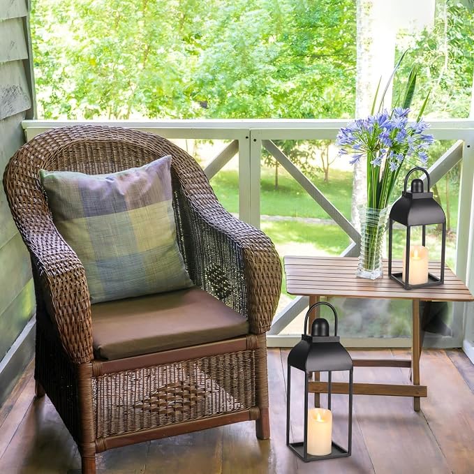 Lanterns Decorative Outdoor Indoor, Front Porch, No Glass - Image 3
