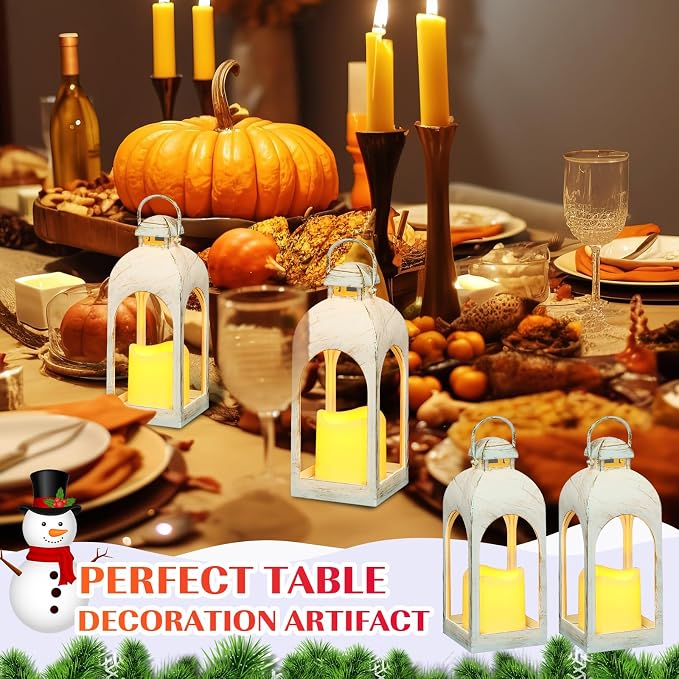 Tujoe 6 Pcs 10 Inch Decorative Candle Lantern Bulk - Image 5